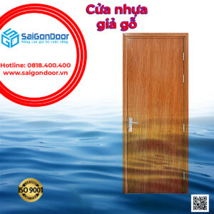 Cửa nhựa giả gỗ mang lại không gian thân thiện thoải mái và tiện lợi