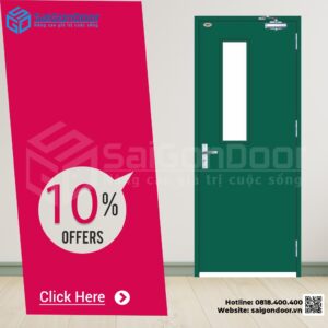 Mẫu cửa thép chống cháy SaiGonDoor