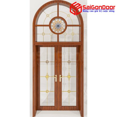 Cửa Nhôm Vân Gỗ SGD-CNVG-52